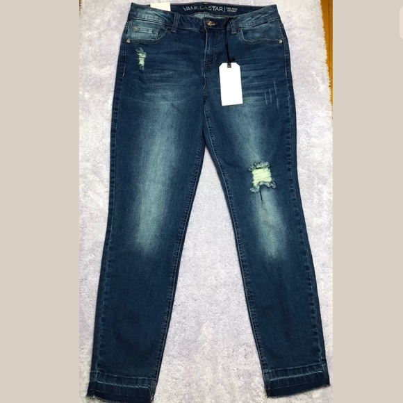 vanilla star mid rise skinny jeans